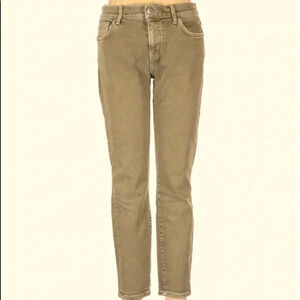 current/elliot super low rise green jeans 29